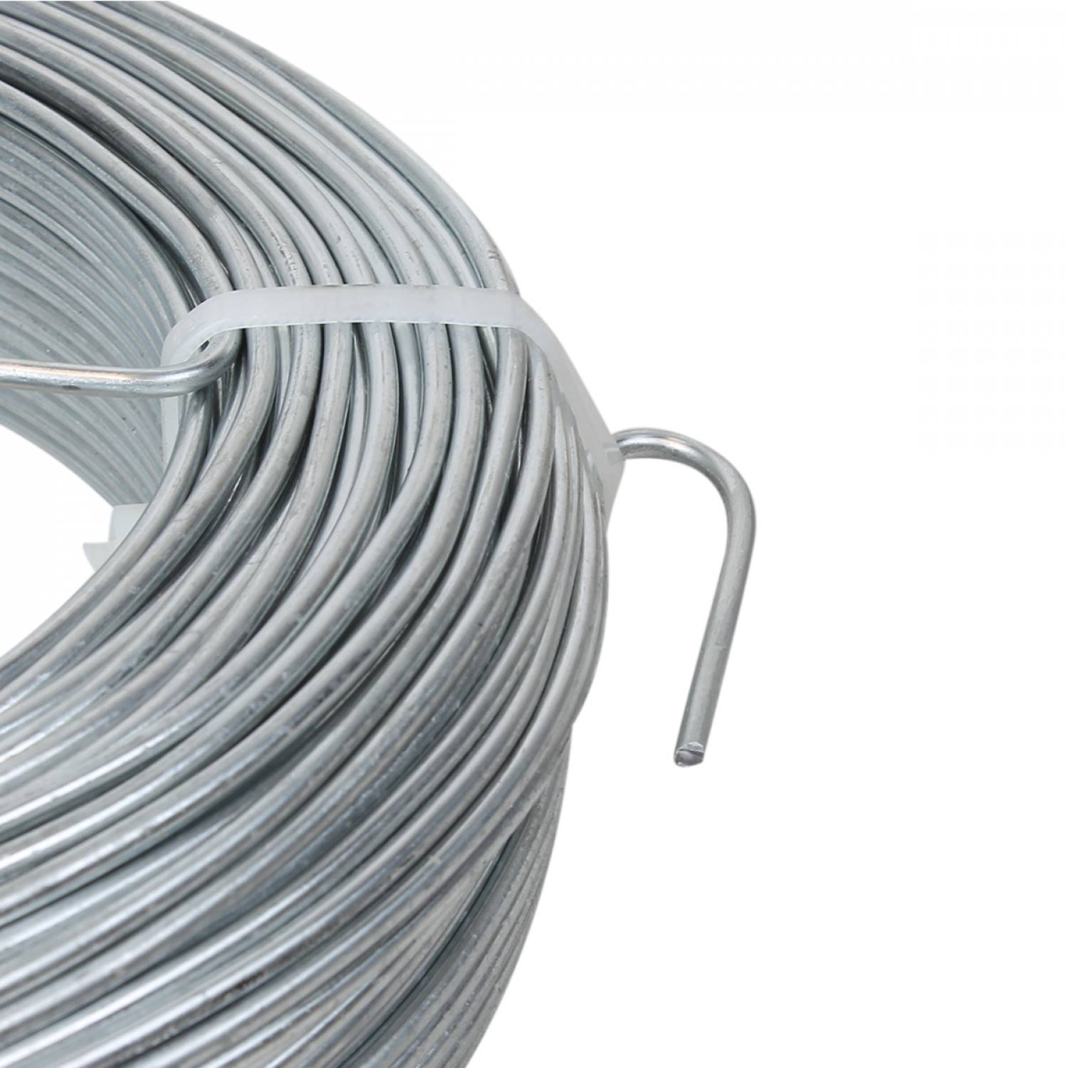 Linxor - Fil d'attache en acier galvanisé pour grillage ou autre - 100 m x 1.5mm Ø - Gris - Linxor - Imagen 3