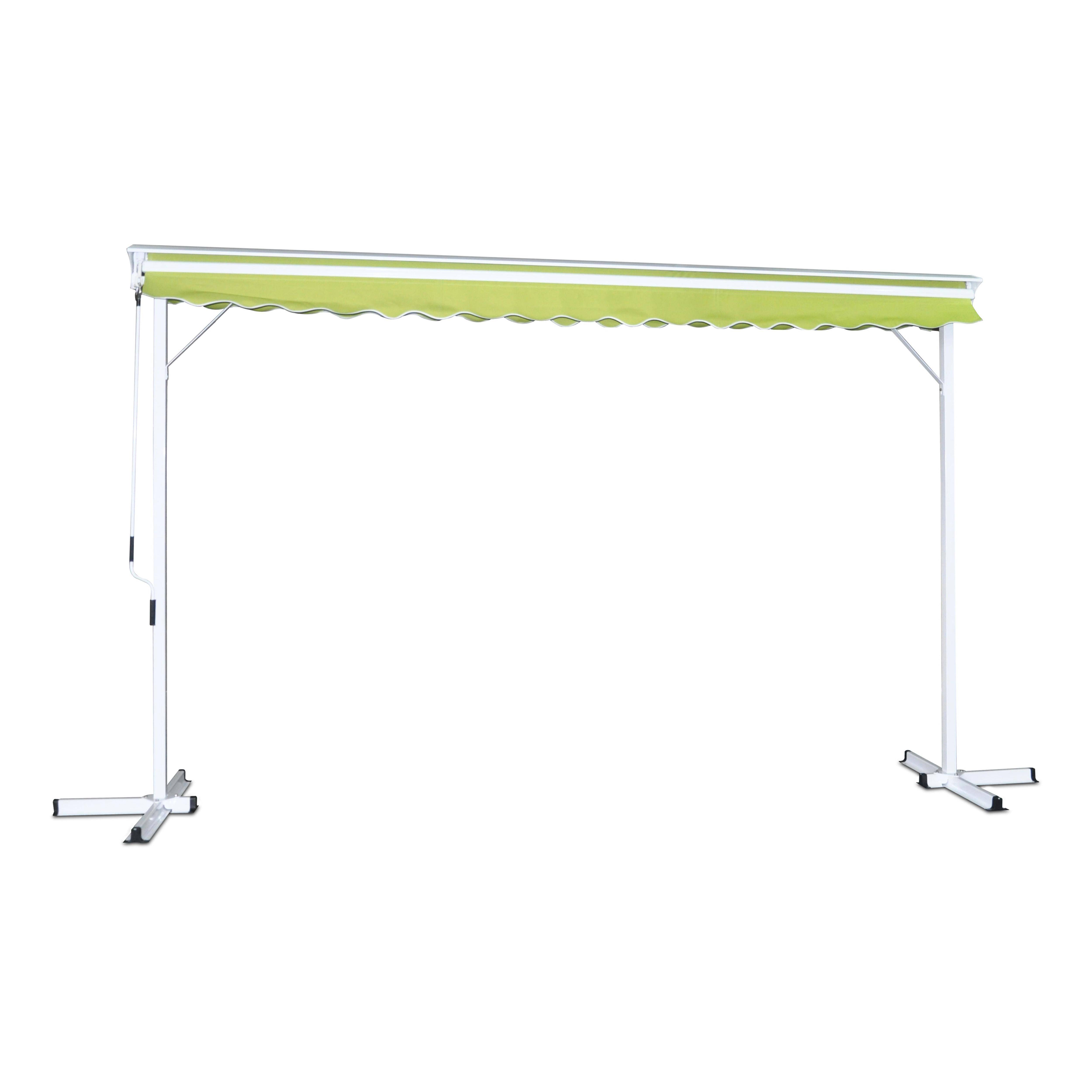 Oviala - Store double pente avec coffre 3 x 4 m en aluminium vert
Delgada - Oviala - Imagen 5