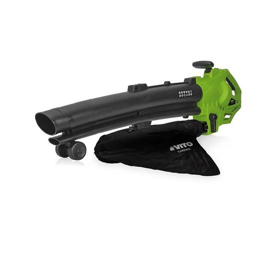Aspirateur et Souffleur de feuilles 3000W Sac 35L Roulettes et Bandoulière VITO - Imagen 1