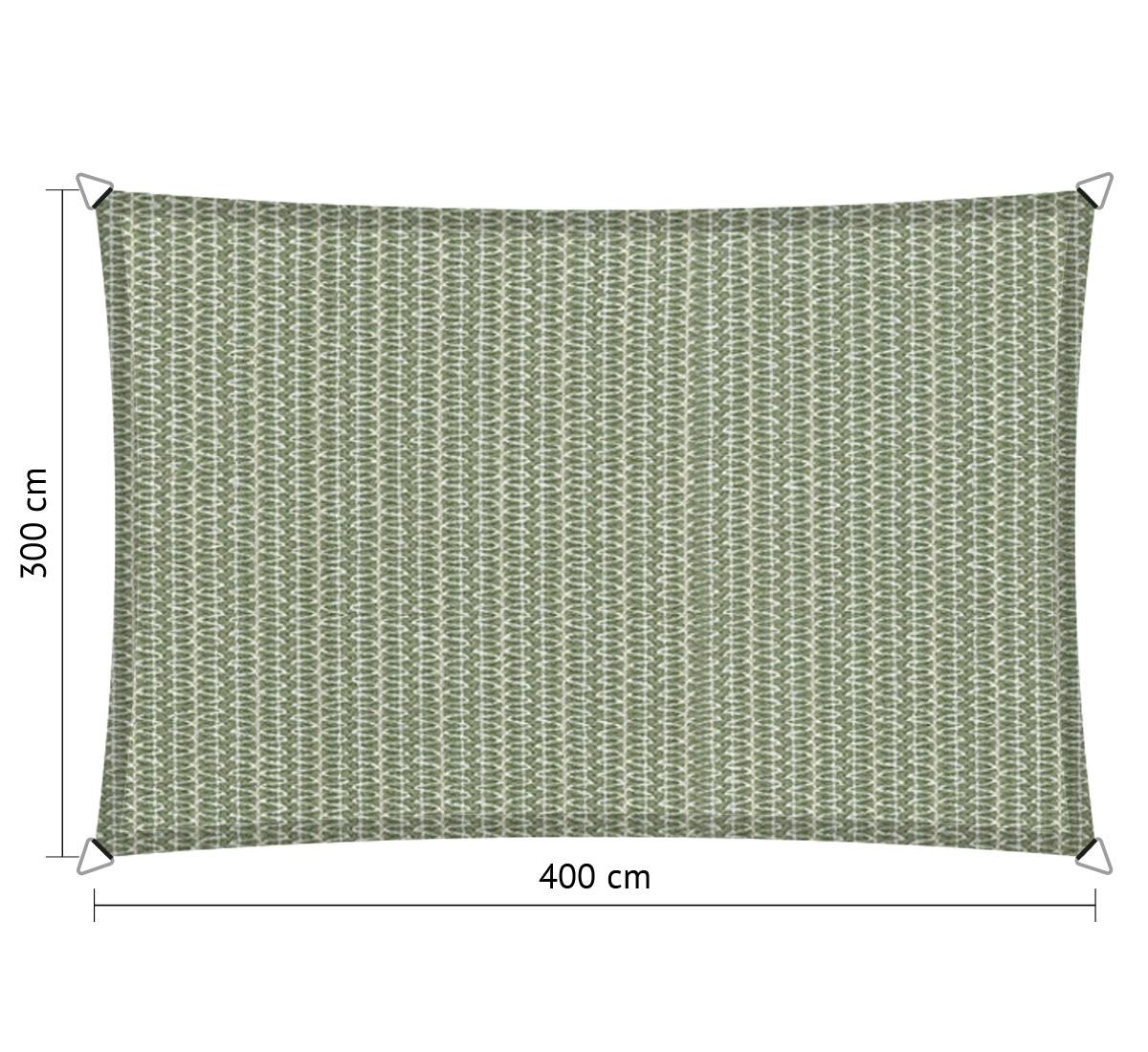 Voile d'ombrage perméable rectangle 3,00x4,00 m Shadow Comfort Moonstone Green - Image 1