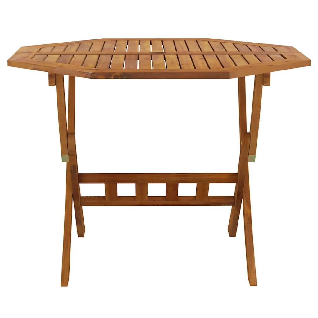 Table pliable de jardin bois d'acacia 90 x 75 cm - PANGIVO - Image 3