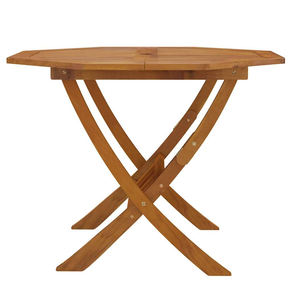 Table pliable de jardin bois d'acacia 90 x 75 cm - PANGIVO - Image 4