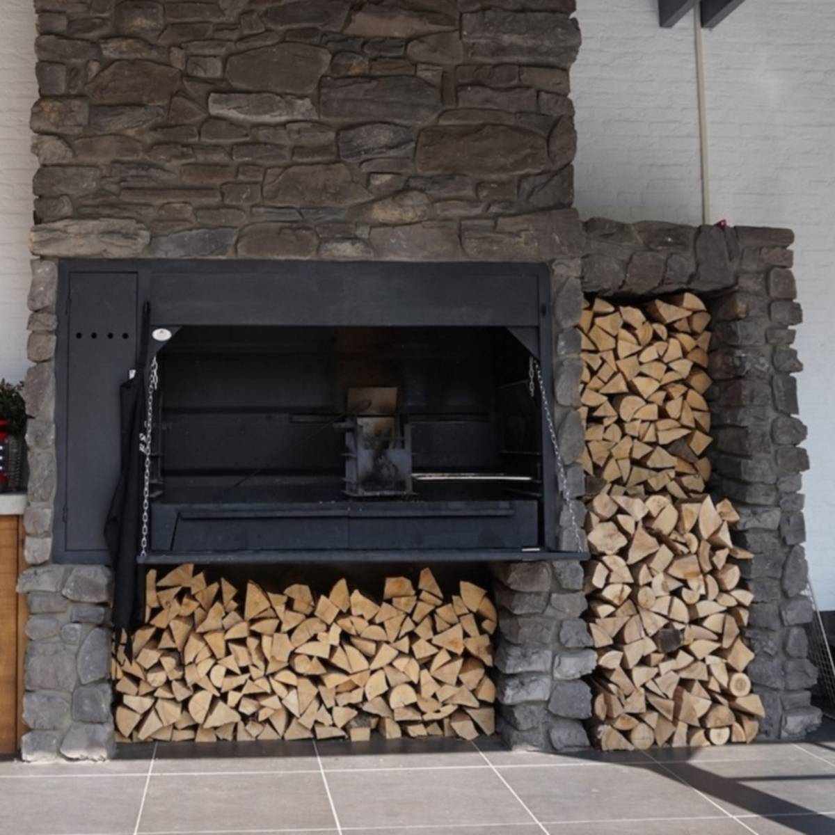 Braai – Barbecue bois encastrable BI1200XL avec rôtissoire électrique - Image 3