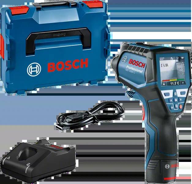 Bosch Professional - Détecteur humidité et température GIS1000C BOSCH 10.8V 1.5Ah - 0601083301 - Imagen 1
