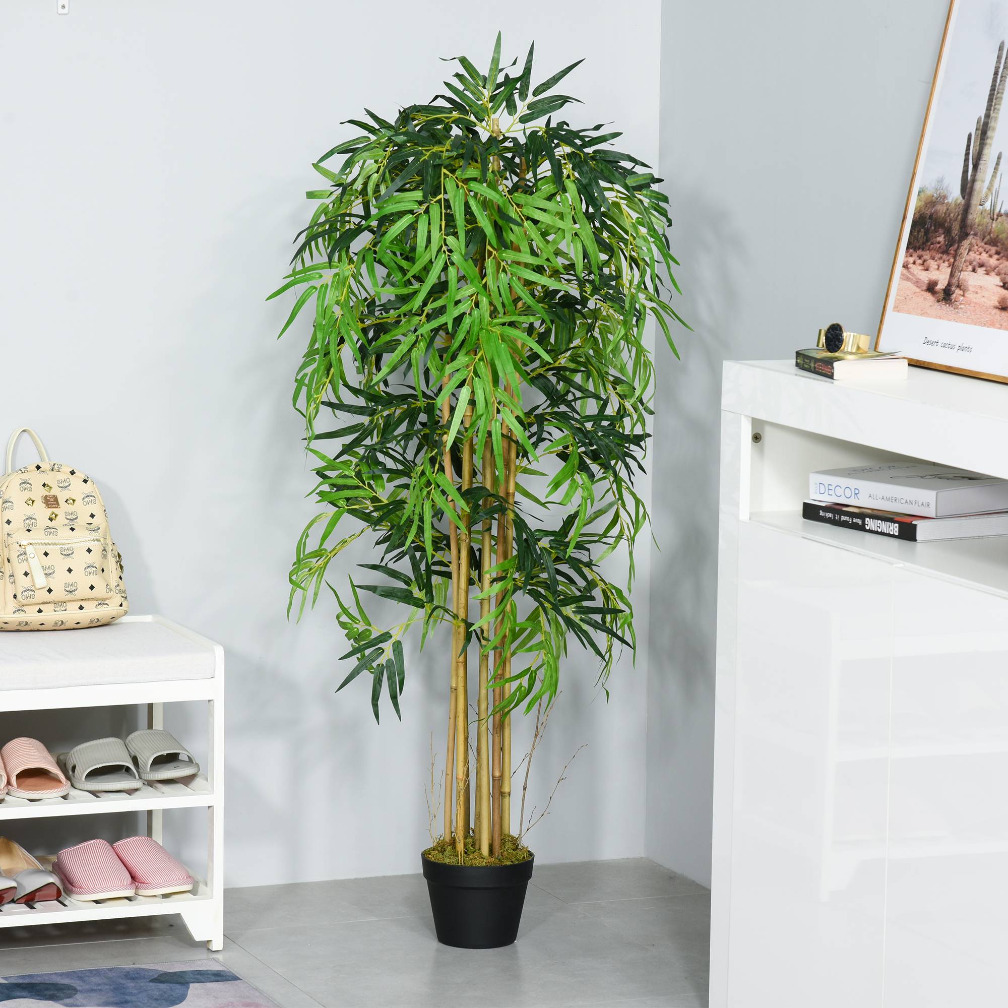 Sans Marque - Bambou artificiel pot intérieur Φ18x150cm - Image 4