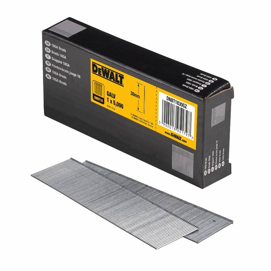 Pointes 18GA 1.02 x 40 mm DEWALT - 5000 pièces - DNBT1840GZ - Image 2