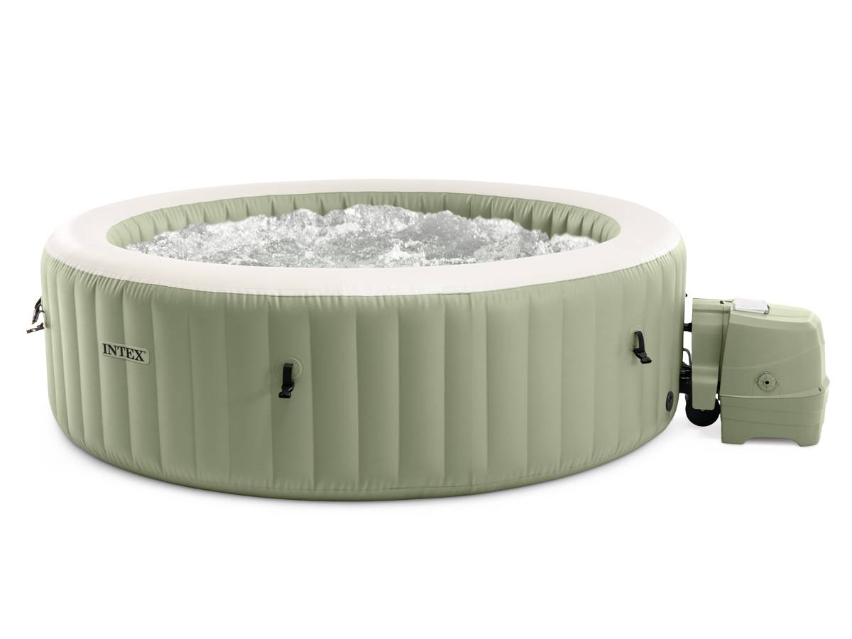 Spa gonflable PureSpa Olive rond Bulles 4 places - Intex