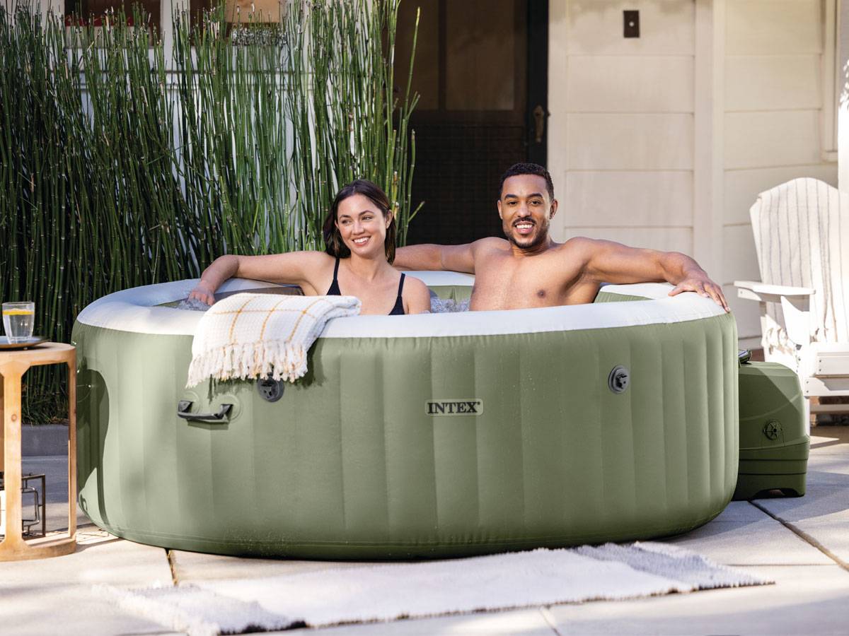 Spa gonflable PureSpa Olive rond Bulles 4 places - Intex - Image 2