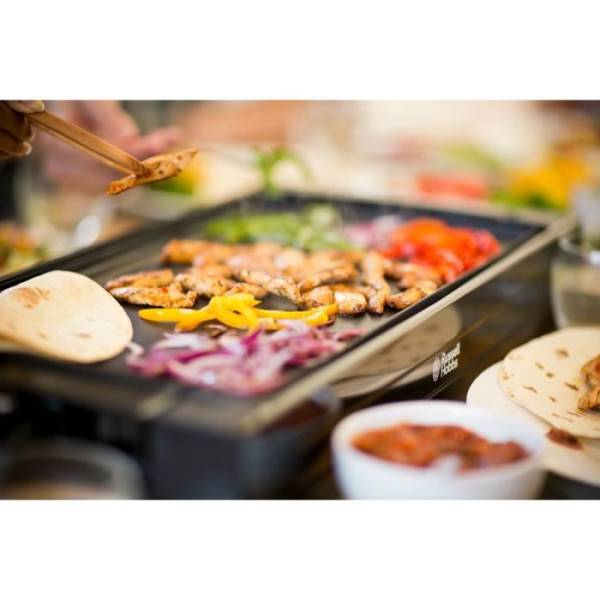 Plancha Electrique - Planche  RUSSELL HOBBS - 22550-56 - Surface de cuisson 45x25cm - Jusqu'a 230°C -  amovible - 2400 W - Image 6