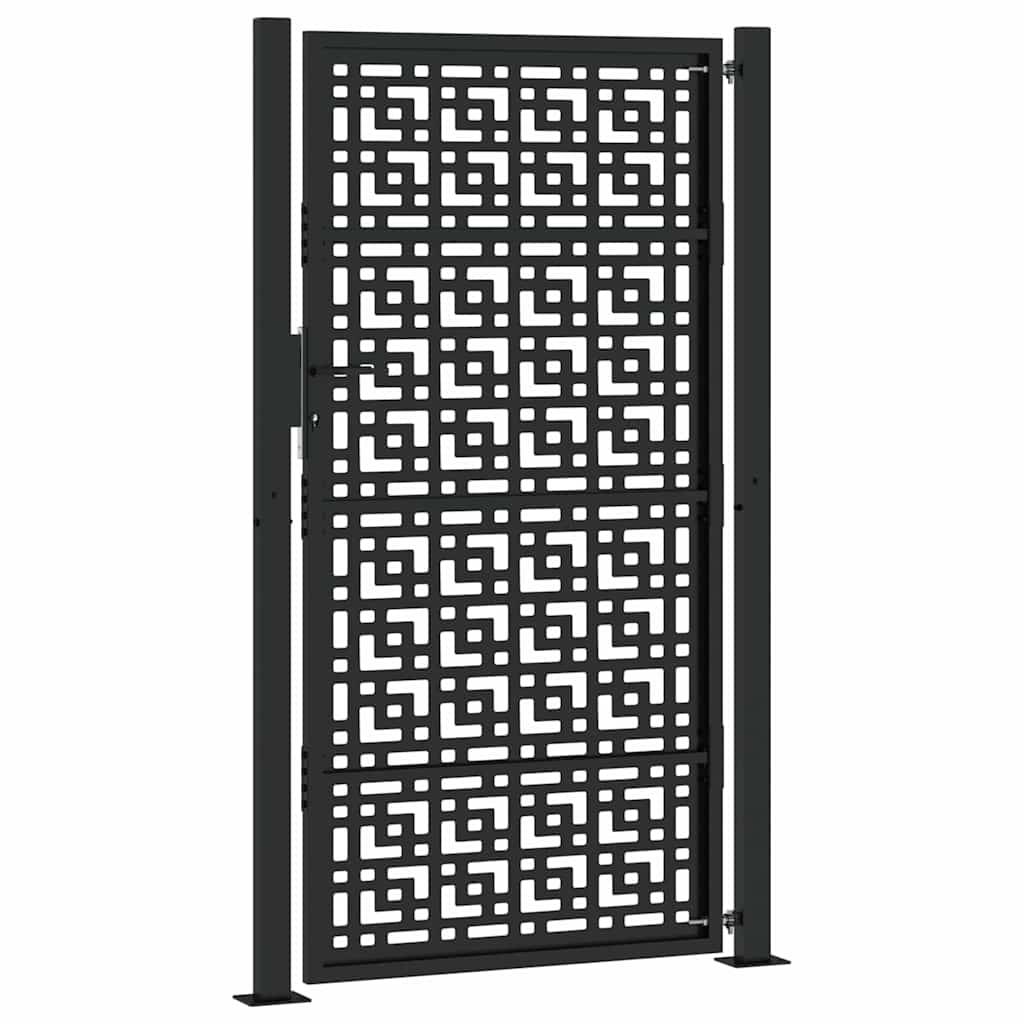 ComfortXL - Portail d'Allée Robuste en Acier Design Croix Découpe Laser pour Clôture Noir 105x180 cm – ComfortXL Outdoor Living - Image 6