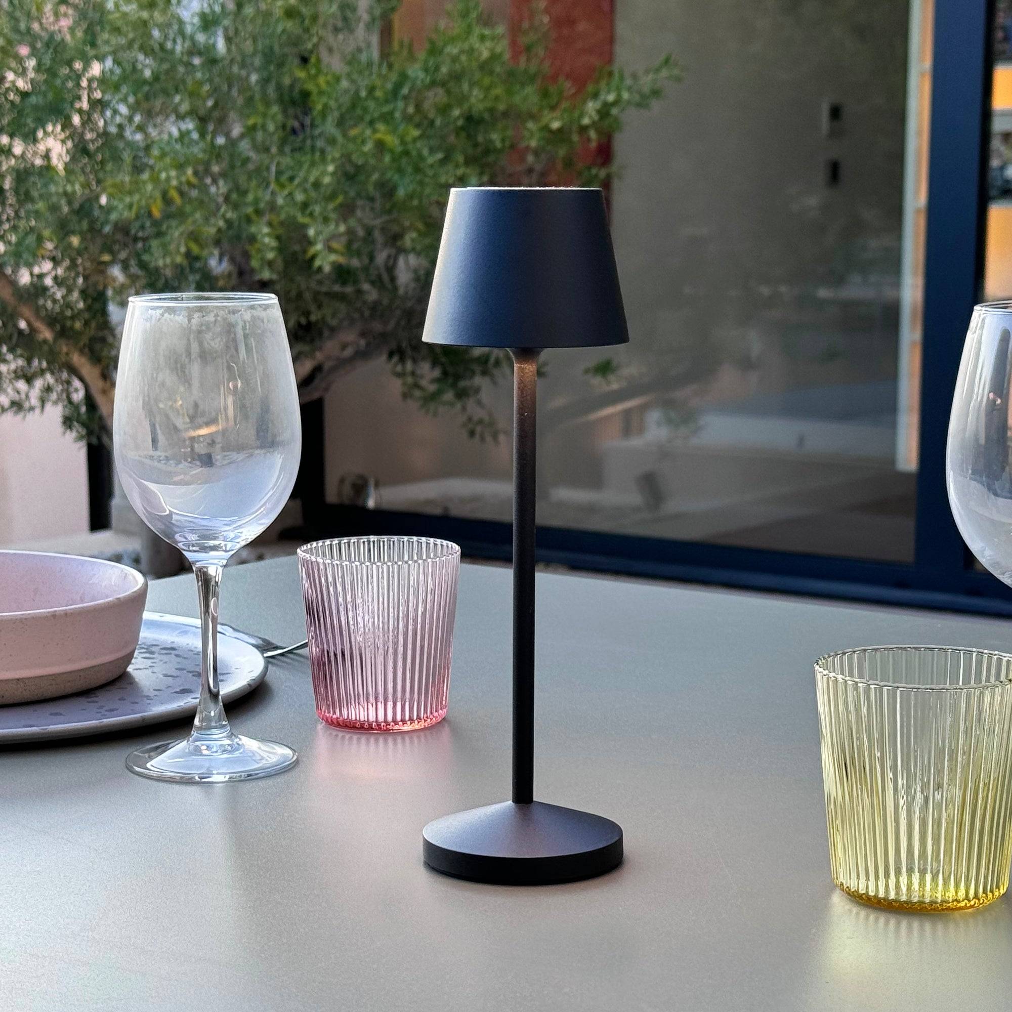Lumisky - 9 Lampes de table EMILY Noir + base de chargement - Imagen 3