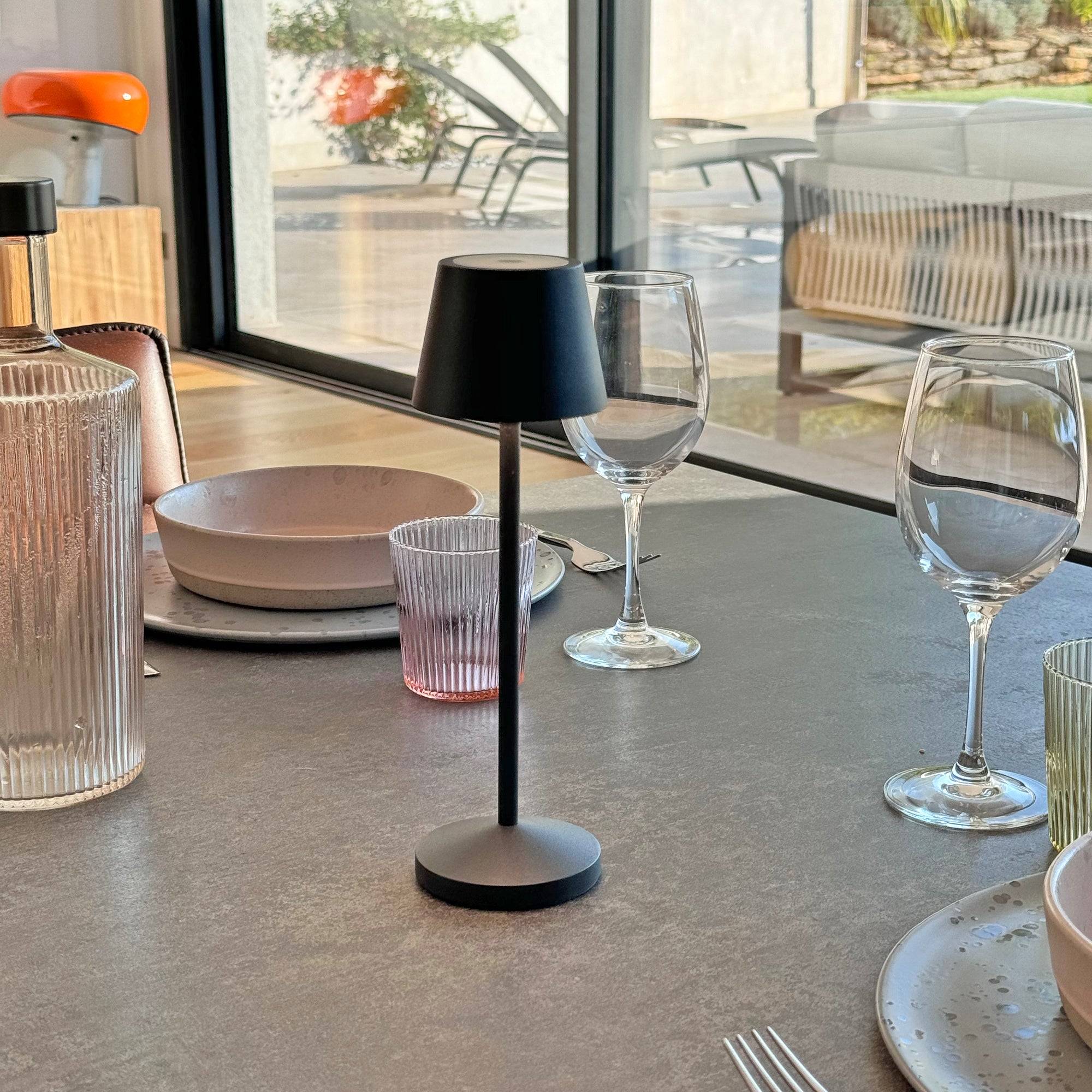 Lumisky - 9 Lampes de table EMILY Noir + base de chargement - Imagen 9