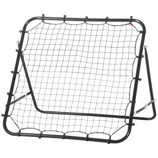 Mur de rebond football 84x84 cm, angle réglable en continu, entraînement tir, passes et contrôle, noir - Image 2