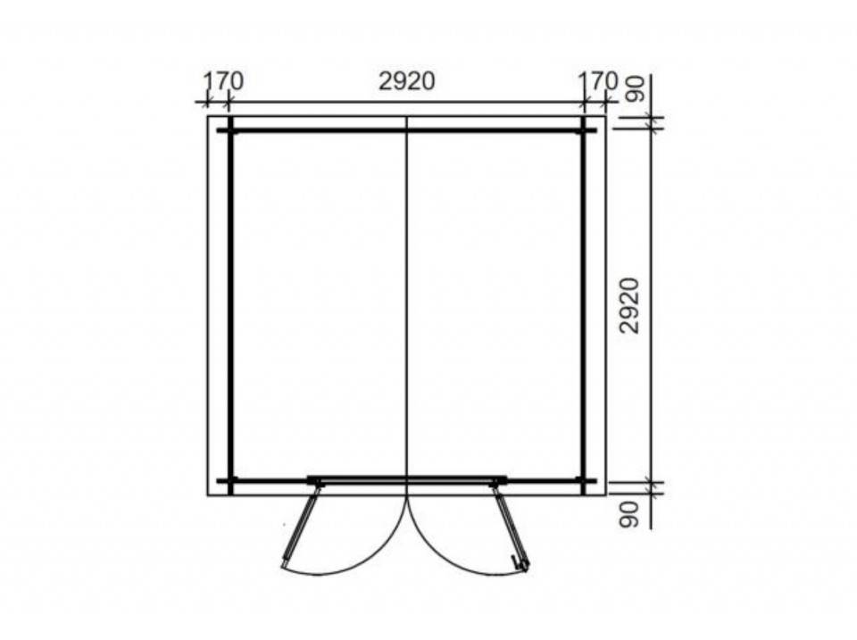 Direct Abris - DIRECT ABRIS Abri de jardin en bois LEA – 8m² - 28 mm - Abri moto - Cabane à Outils - Imagen 2