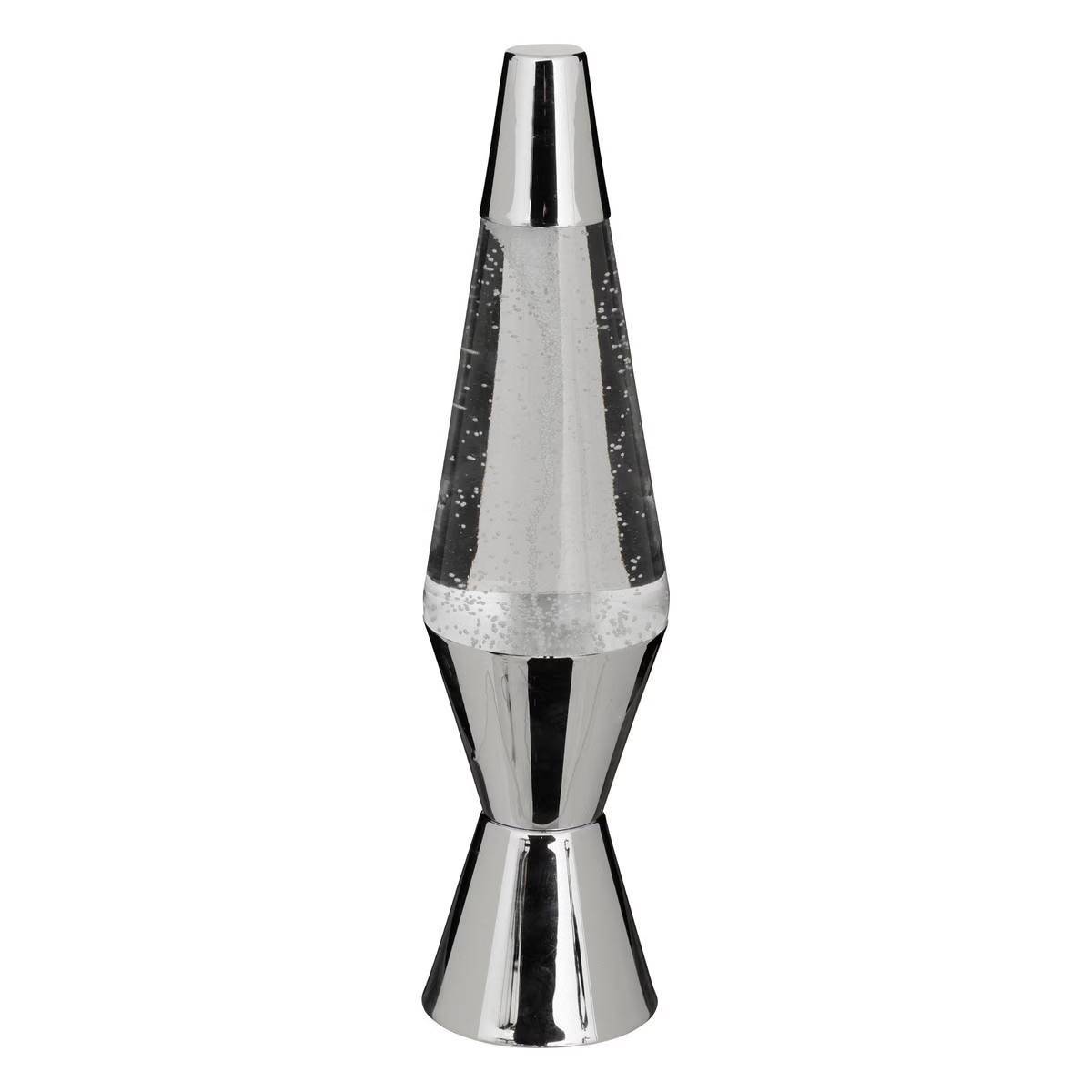 Lampe à Poser Tornade "Lava" 36cm Argent - Image 1