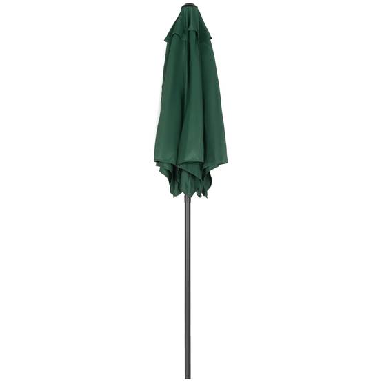Parasol Droit Mât Aluminium pour Terrasse Jardin Toit Anti-Vent Ø196 cm Vert - ComfortXL Outdoor Living - Image 2