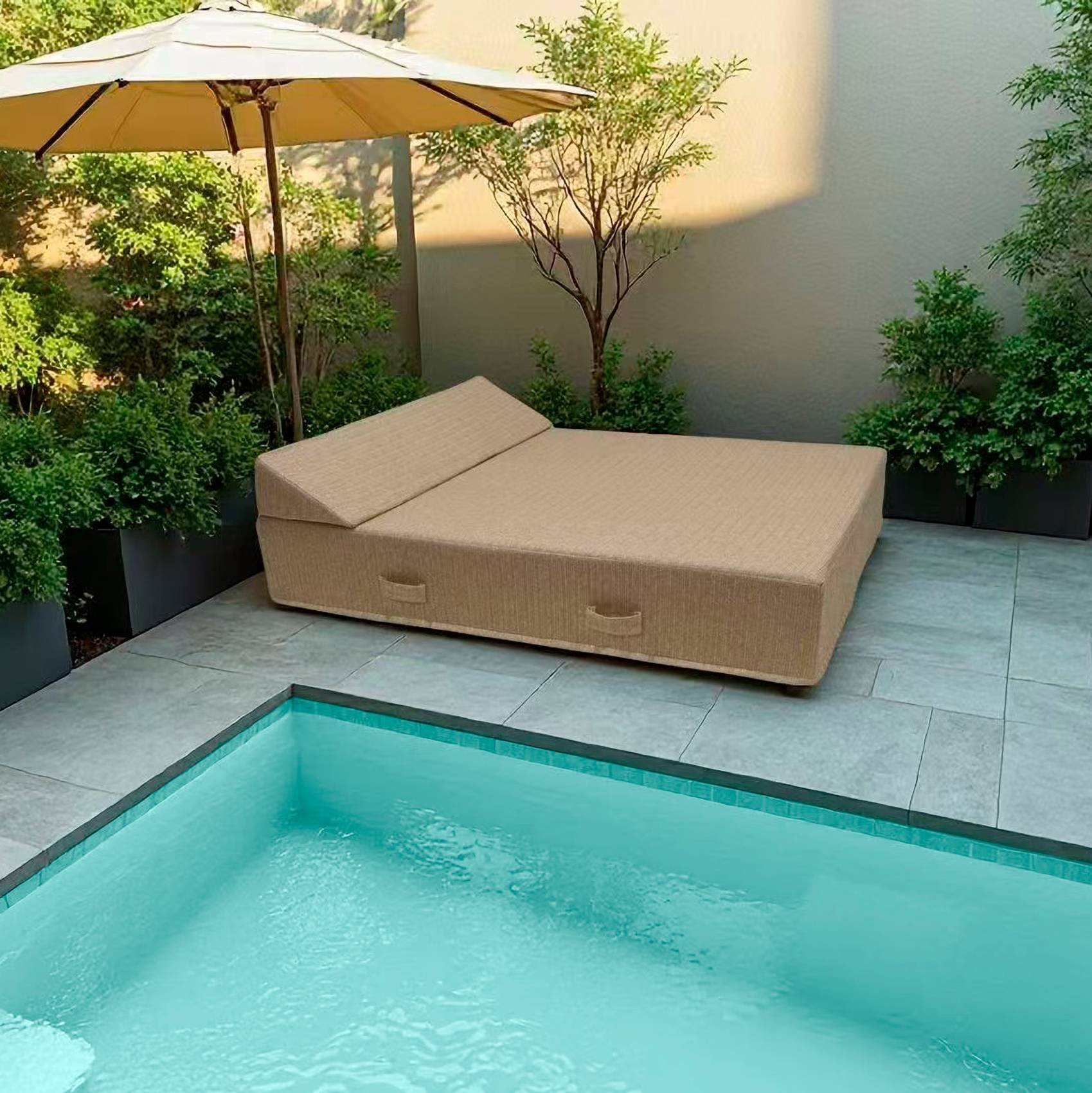 Home Maison - Matelas de bain de soleil XXL pour extérieur FORMENTERA - HOME MAISON - Polypropylène - Naturel - Image 2