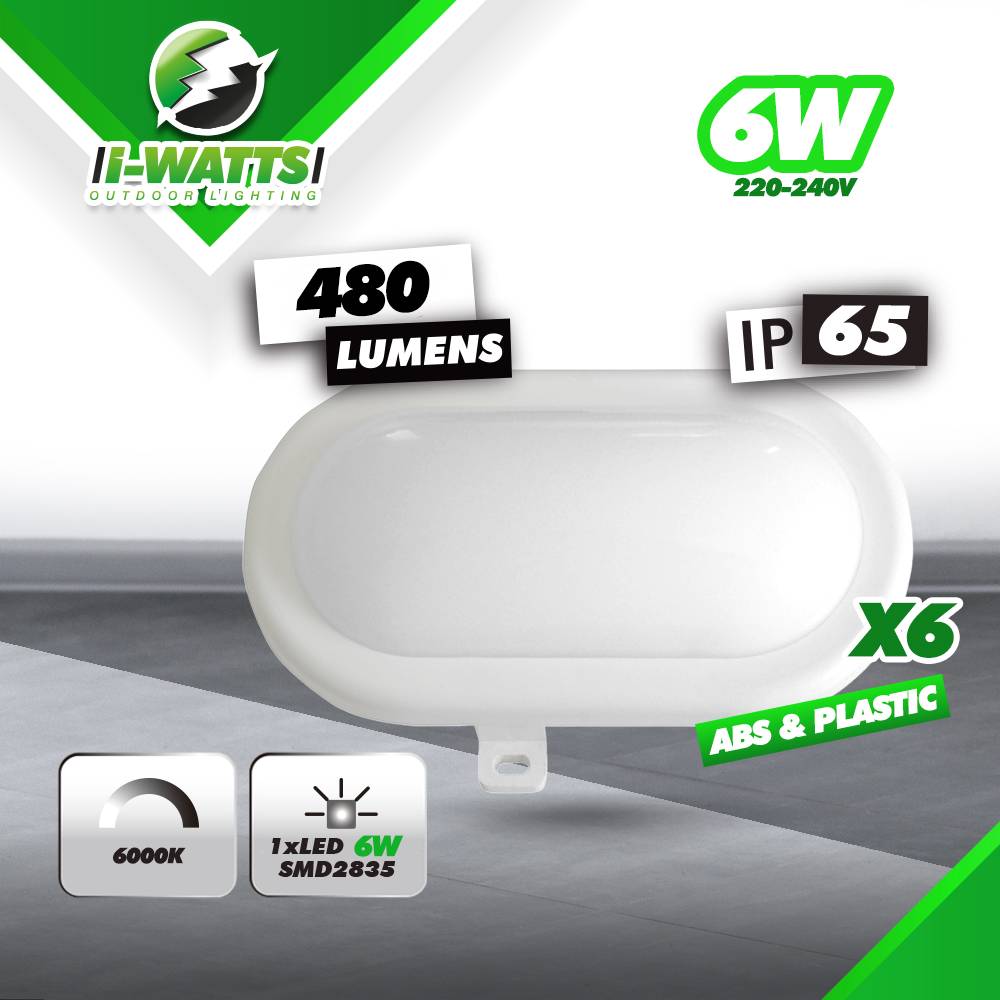 Lot de 6 hublots led 6W - 480 lumens - IP65 - Image 2