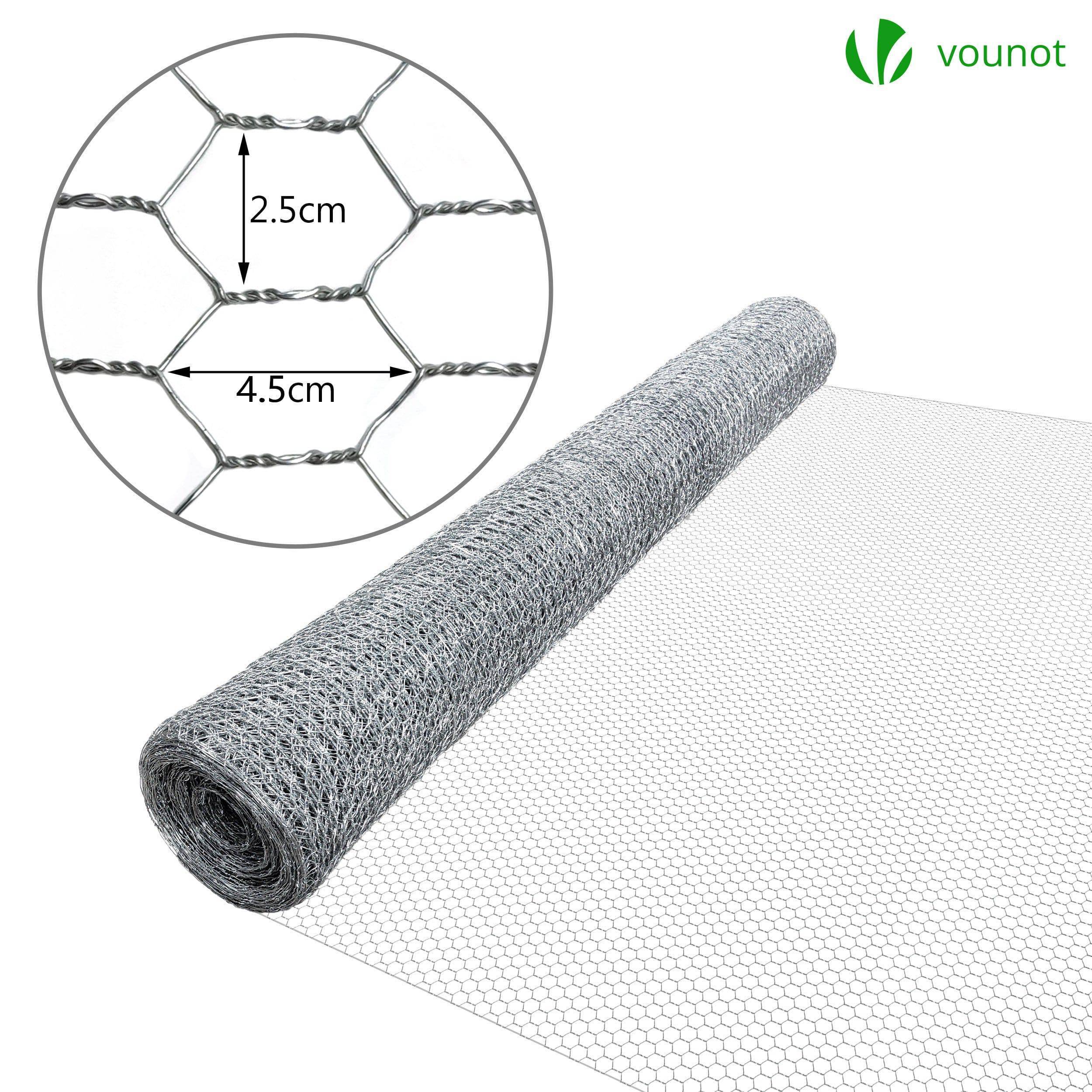 Vounot - VOUNOT® Grillage acier galvanisé - Maille 25mm - 1x25M - Filet de clôture pour poulailler - Image 2