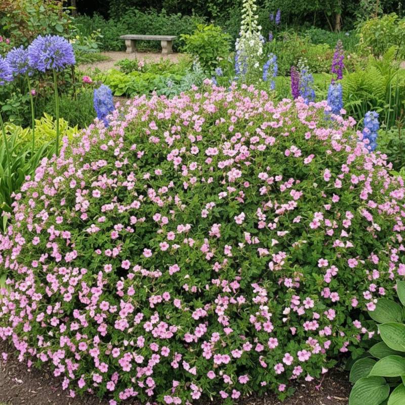Géranium vivace Lepage à fleurs Rose/ - feuillage Persistant - Godet