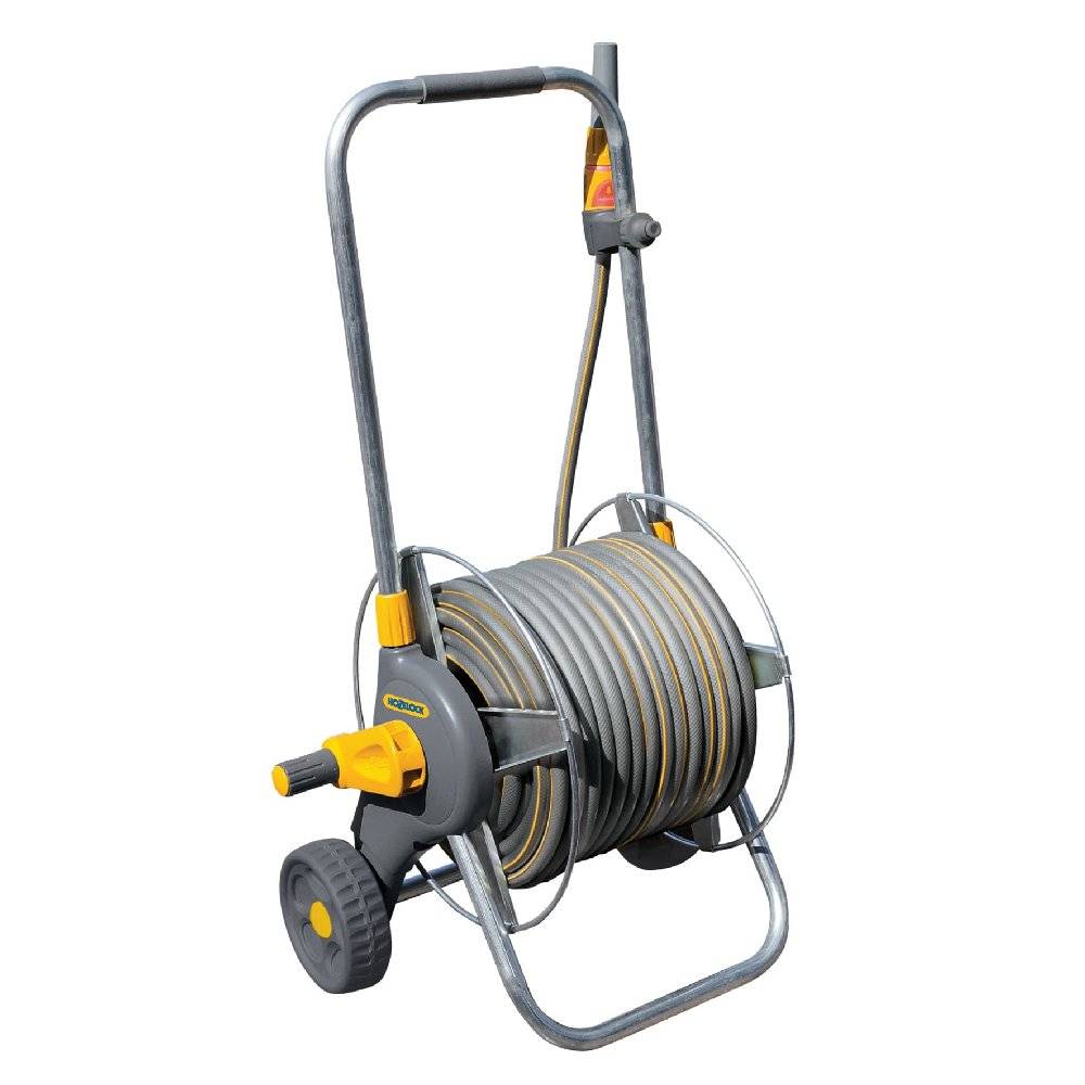 Hozelock - Petit dévidoir chariot en métal avec tuyau d'arrosage de 30m HOZELOCK - Image 1