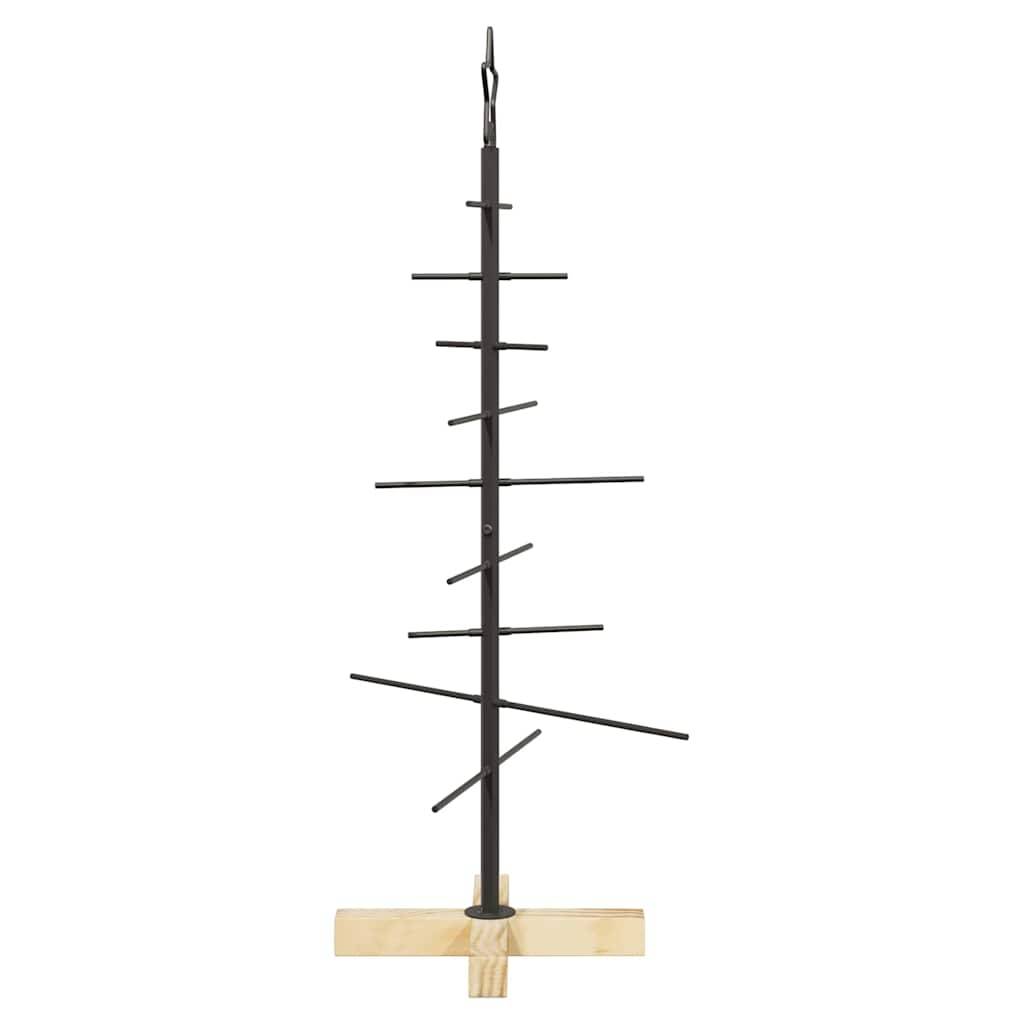 Sapin de Noël métal et bois de pin déco moderne et rustique Noir 90 cm – ComfortXL Outdoor Living - Image 6