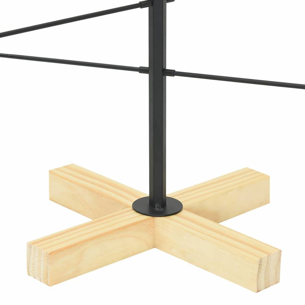 Sapin de Noël métal et bois de pin déco moderne et rustique Noir 90 cm – ComfortXL Outdoor Living - Image 8