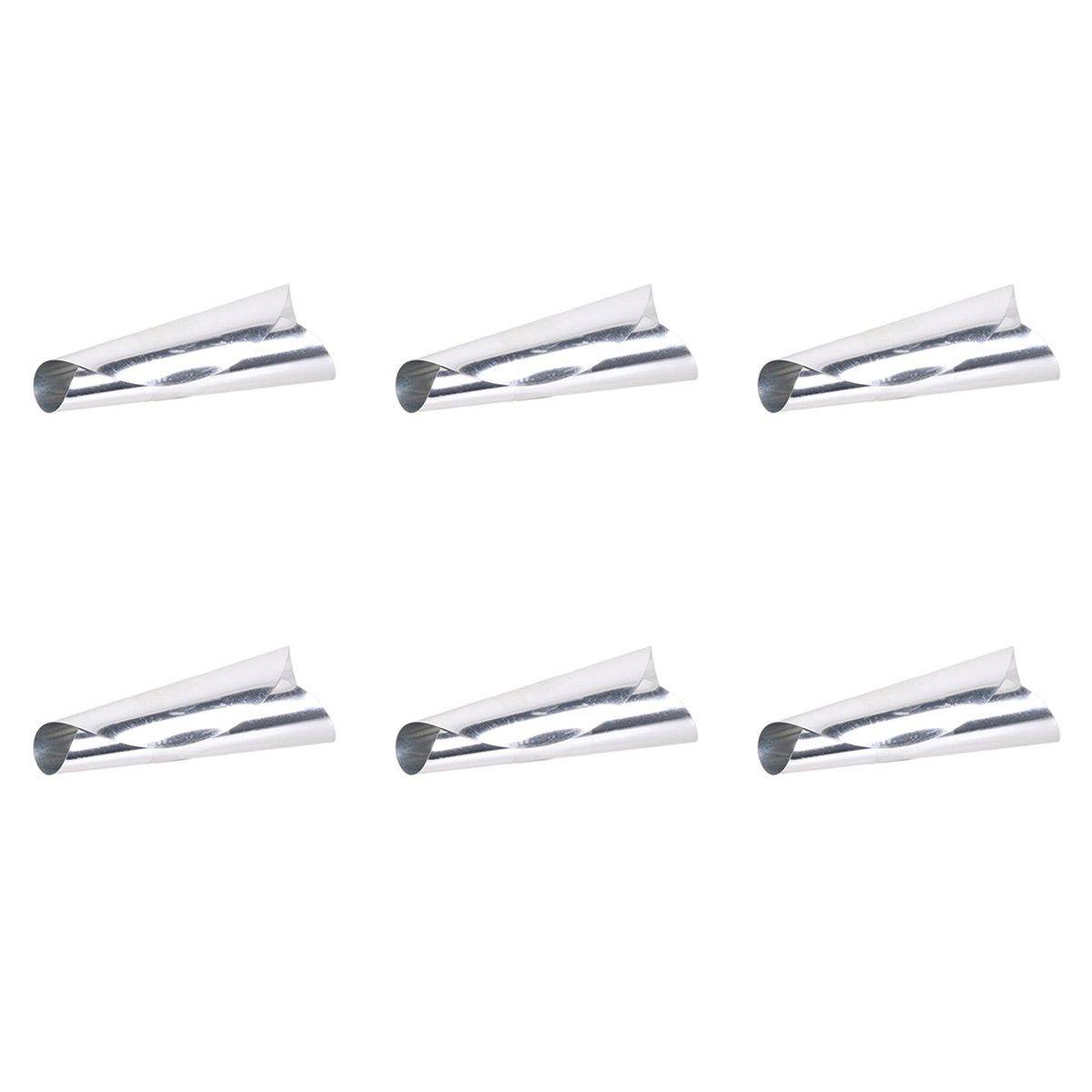 Cook Concept - Lot de 6 Stop-Gouttes "Vins" 7cm Argent