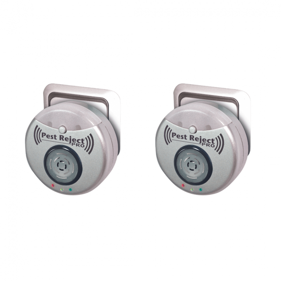 Pest Reject Pro - lot de 2 - VENTEO - Répulsif nuisibles Repulse power - Ultrasons et électromagnétisme - Couleur gris - Couverture de votre maison de - Image 1