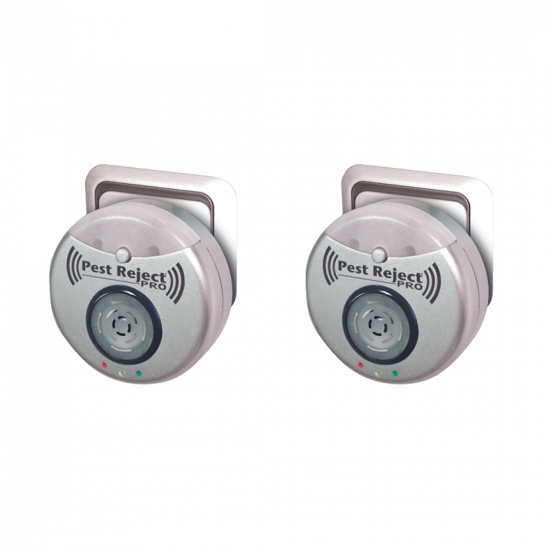 Pest Reject Pro - lot de 2 - VENTEO - Répulsif nuisibles Repulse power - Ultrasons et électromagnétisme - Couleur gris - Couverture de votre maison de - Image 1