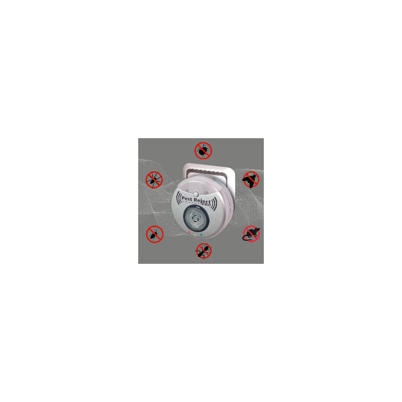 Pest Reject Pro - lot de 2 - VENTEO - Répulsif nuisibles Repulse power - Ultrasons et électromagnétisme - Couleur gris - Couverture de votre maison de - Image 5