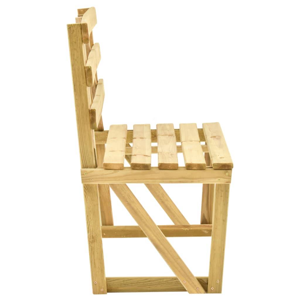 Helloshop26 - Banc de jardin meuble de patio d'extérieur terrasse 120 x 50 x 90 cm bois de pin imprégné - Imagen 3