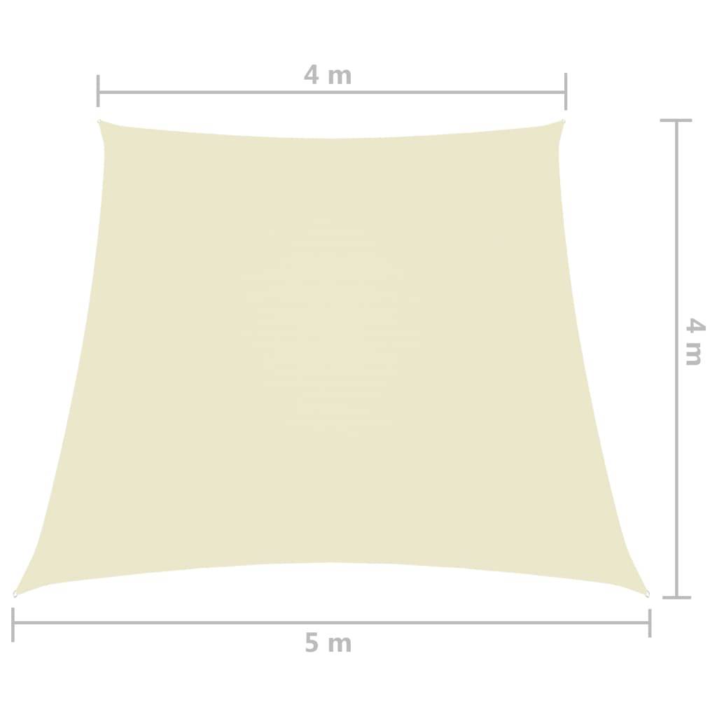 Helloshop26 - Voile toile d'ombrage parasol parasol tissu oxford trapèze 4/5 x 4 m crème - Imagen 6