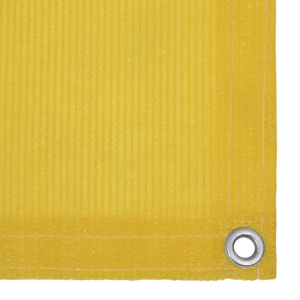Helloshop26 - Écran de balcon brise pare vue protection confidentialité 75 x 400 cm PEHD jaune - Imagen 2