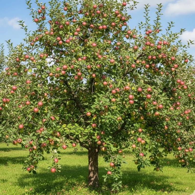 Pommier Grand Alexandre - Bon rendement - Pot de 10L - Gobelet 2 ans - 120/150 cm - De 3,00 m à 5,00 m - Imagen 4