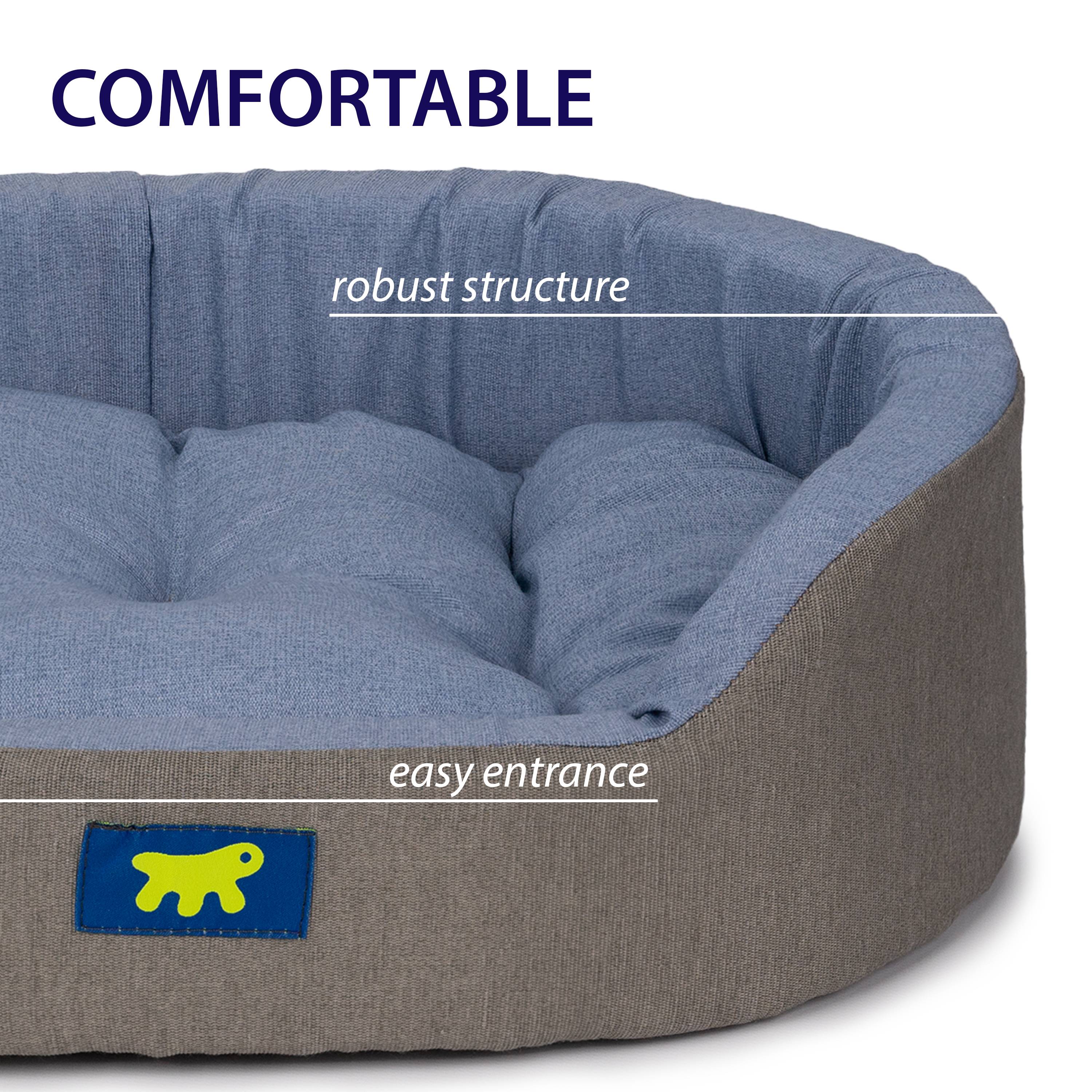 Ferplast - Ferplast Panier Chien Dandy, Coussin Amovible et Lavable, Housse en Coton avec Rembourrage Doux, Idéal également comme Niche pour Chat, 45 x 35 x H 13 - Imagen 7