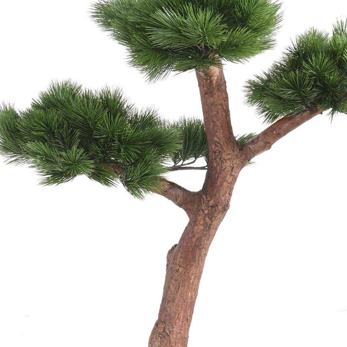 Artificielles - Bonsaï Pin Artificiel H 150 cm D 90 cm en pot Anti-UV - dimhaut: H 150 cm - couleur: Vert - div: Anti UV - Imagen 3