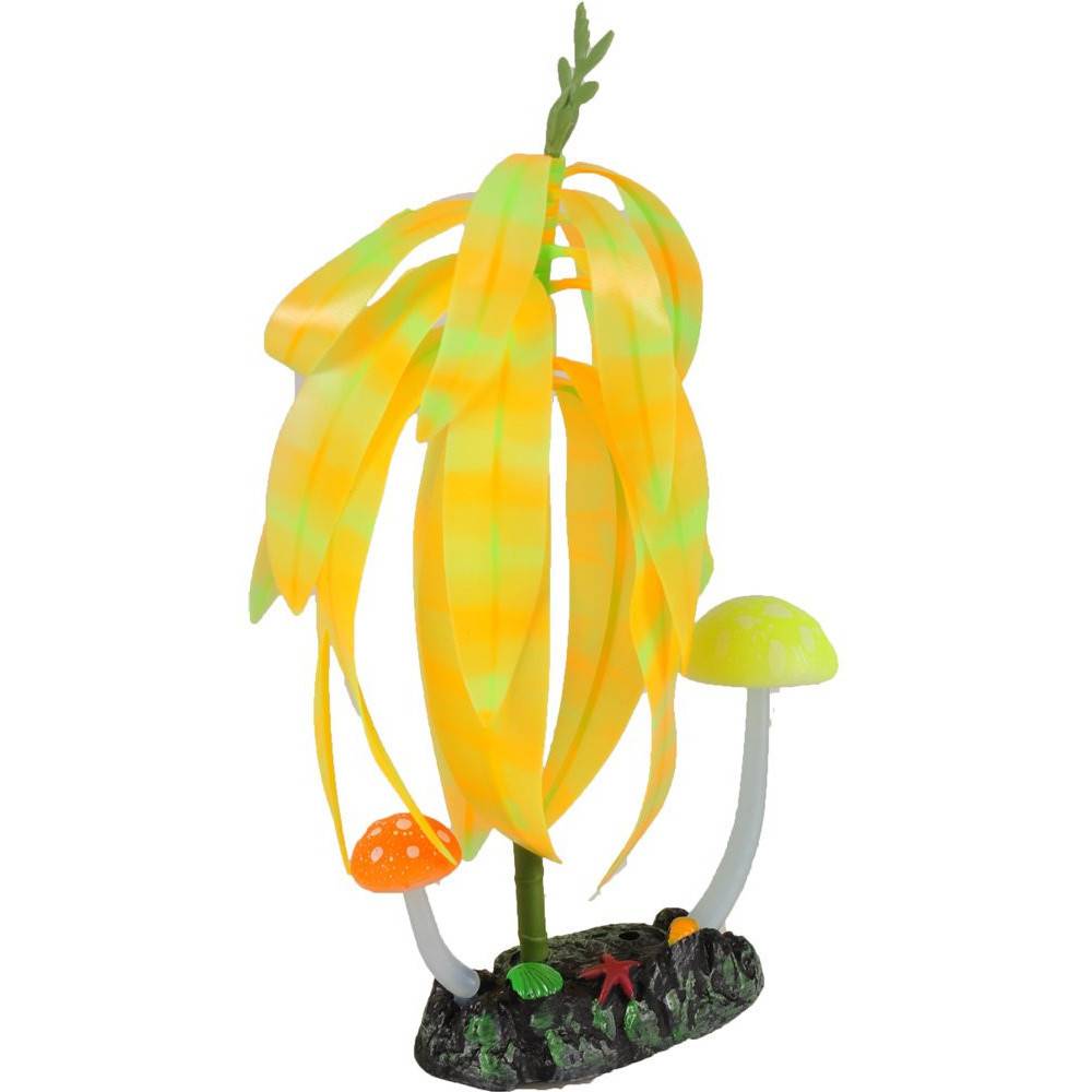 1 Arbre et champignon fluo décoration aquarium 7 cm x 3 cm x 24 cm couleur aléatoire - Imagen 3