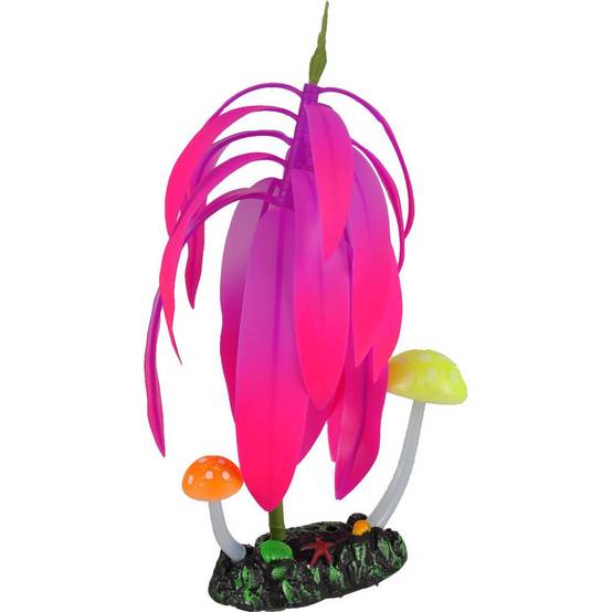 1 Arbre et champignon fluo décoration aquarium 7 cm x 3 cm x 24 cm couleur aléatoire - Imagen 2