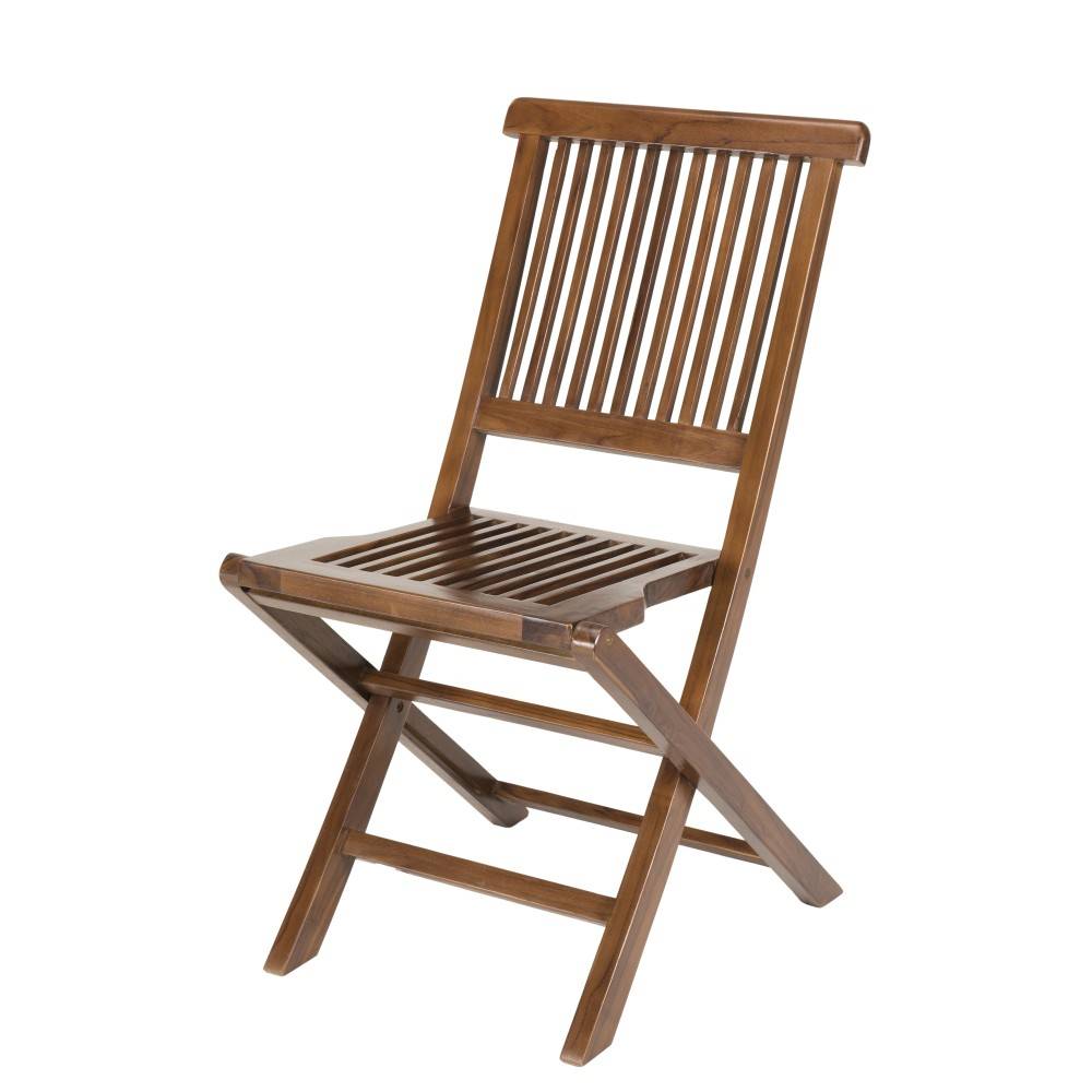 Macabane - MAEVA - Ensemble de jardin bois teck huilé table 180/240cm et 6 chaises - Imagen 5