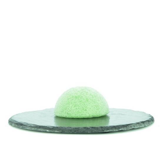 Sun&Sia - Éponge Konjac 100% Naturelle au Thé Vert – Nettoie et Exfolie en Douceur, Peau Saine-Soin du Visage Naturel, Peau Sensible - Image 2