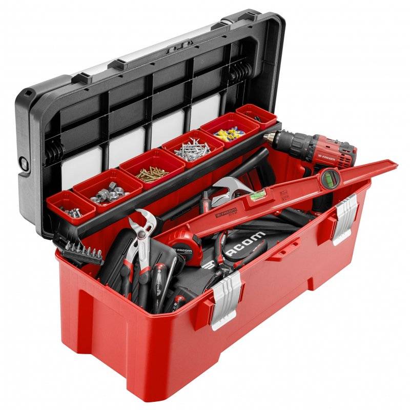Boîte à outils plastique 26 FACOM poignée aluminium - BP.P26APB - Image 3