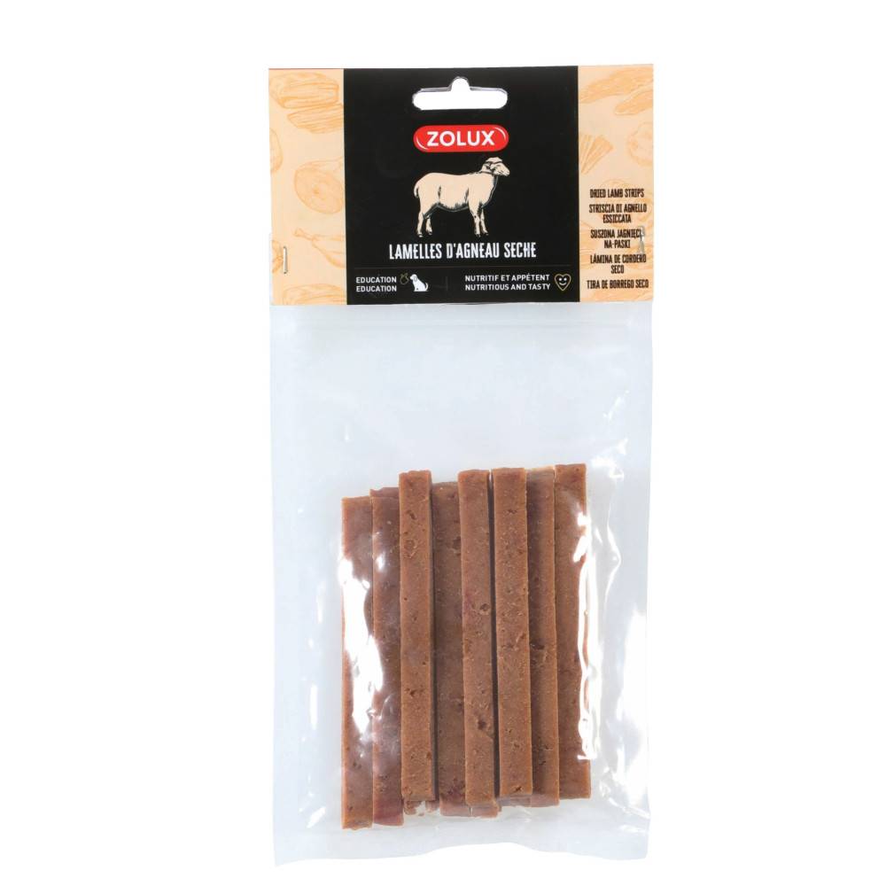 Zolux - Láminas de cordero seco 100 g golosinas para perro - Imagen 2