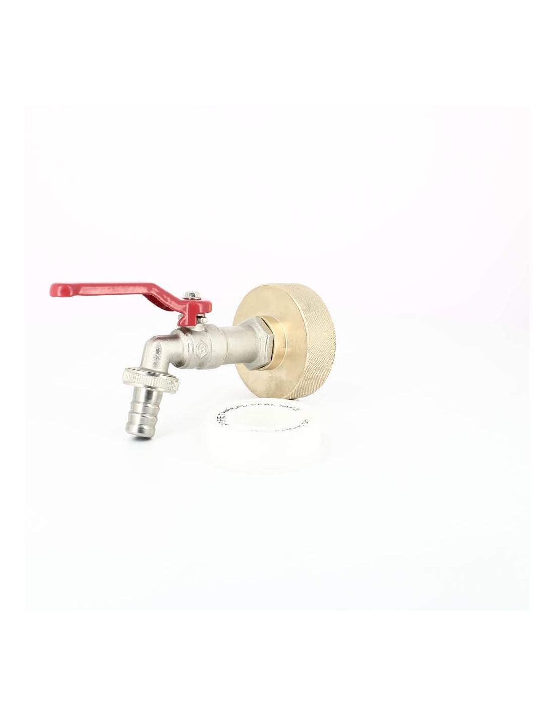 Raccord cuve eau S60X6 Laiton - Robinet ECO laiton 15 mm - Imagen 1