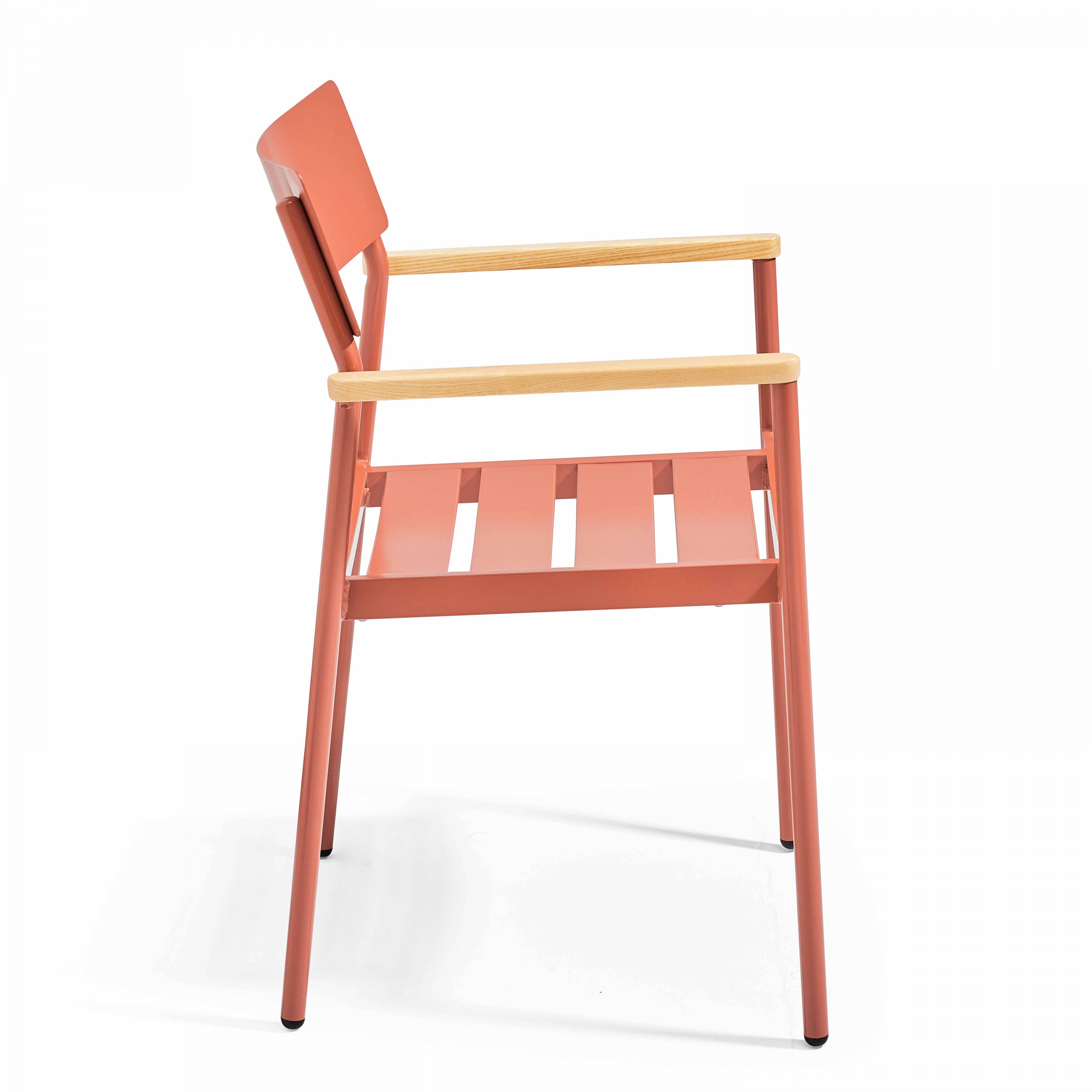 Oviala - Fauteuil de jardin en aluminium et bois terracotta
Leeds - Oviala - Imagen 3