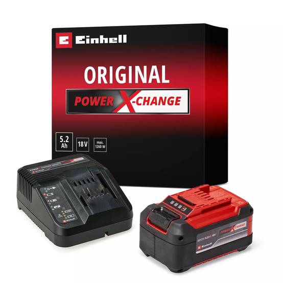 Einhell - Kit de démarrage PXC 5,2 Ah - Batterie 18V - 5,2Ah - lithium-ion - chargeur rapide Einhell - Image 1