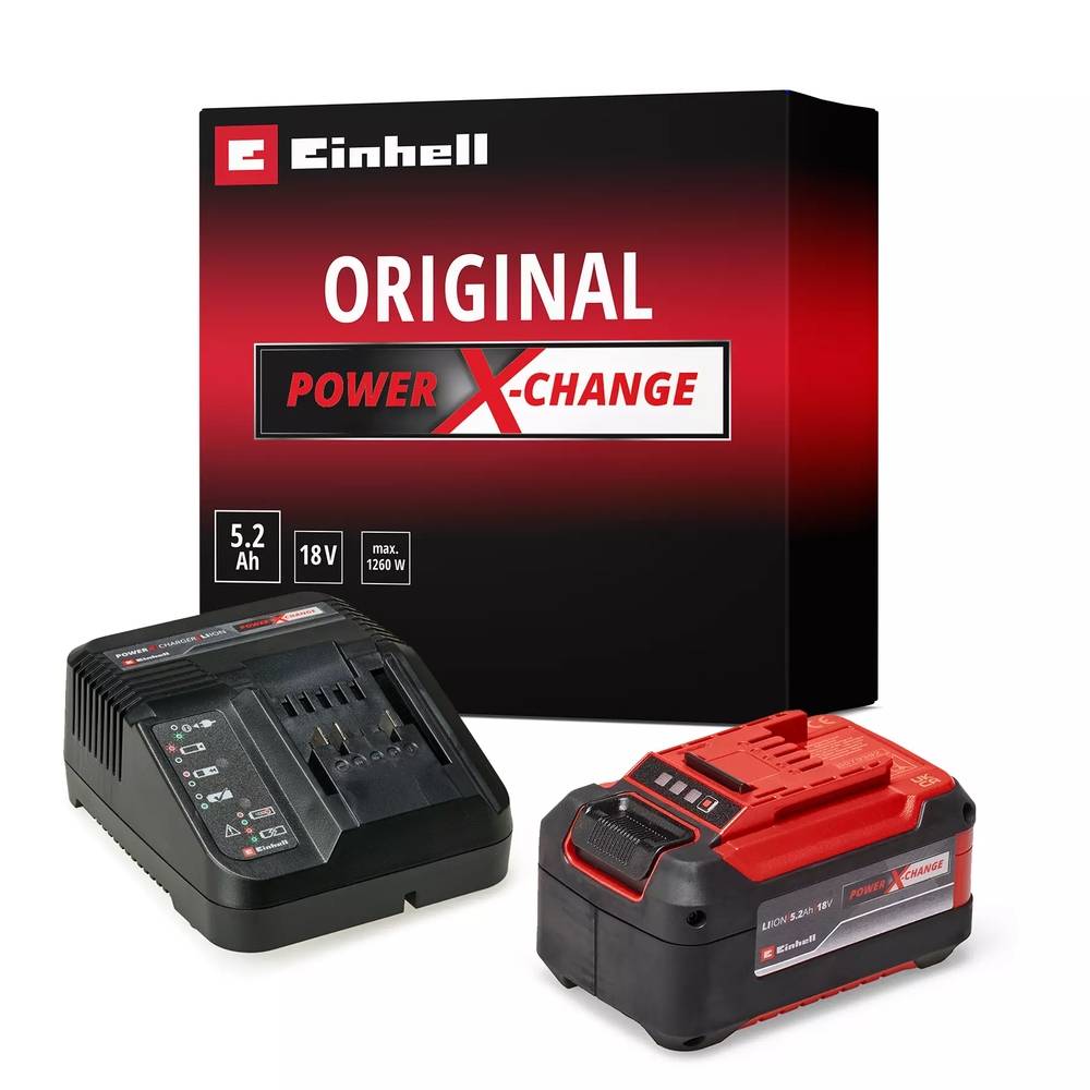 Einhell - Kit de démarrage PXC 5,2 Ah - Batterie 18V - 5,2Ah - lithium-ion - chargeur rapide Einhell - Image 1