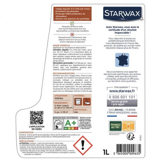 Starwax - Entretien Raviv' Parquet Vitrifié Rénove Et Protège Les Parquets Vitrifiés - Starwax - Image 2