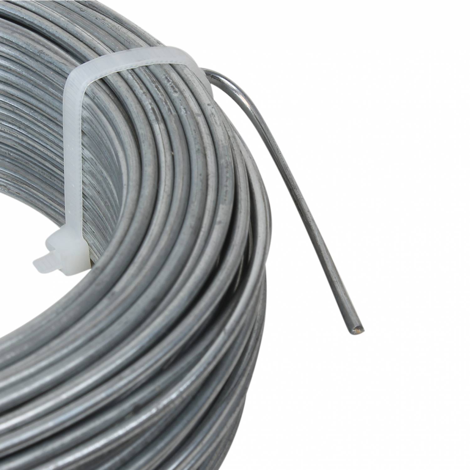 Linxor - Fil de tension en acier galvanisé pour grillage ou autre - 50 m x 2.4mm Ø - Gris - Linxor - Imagen 3