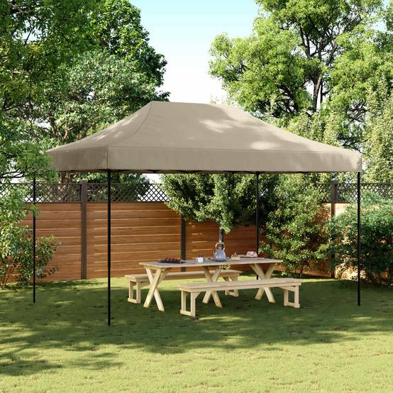 Pergola acier taupe 440 x 292 x 315 cm - Prolenta premium p382.1 - Image 2